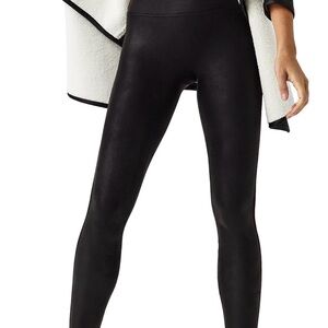 NWT SPANX Faux Leather Fleece Lined Leggings